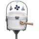Chicco Baby Hug 5w1 Pro - łóżeczko, łóżeczko przenośne, leżaczek, krzesełko | White Cream