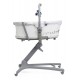 Chicco Baby Hug 5w1 Pro - łóżeczko, łóżeczko przenośne, leżaczek, krzesełko | White Cream