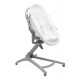 Chicco Baby Hug 5w1 Pro - łóżeczko, łóżeczko przenośne, leżaczek, krzesełko | White Cream