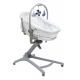 Chicco Baby Hug 5w1 Pro - łóżeczko, łóżeczko przenośne, leżaczek, krzesełko | White Cream