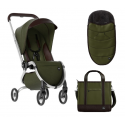 Wózek spacerowy mima Zigi - Olive Green + Otulacz  i torba gratis