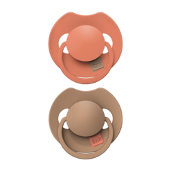 Smoczek silikonowy dynamiczny LOVI Prime 18+m 2 szt Granola/Orange